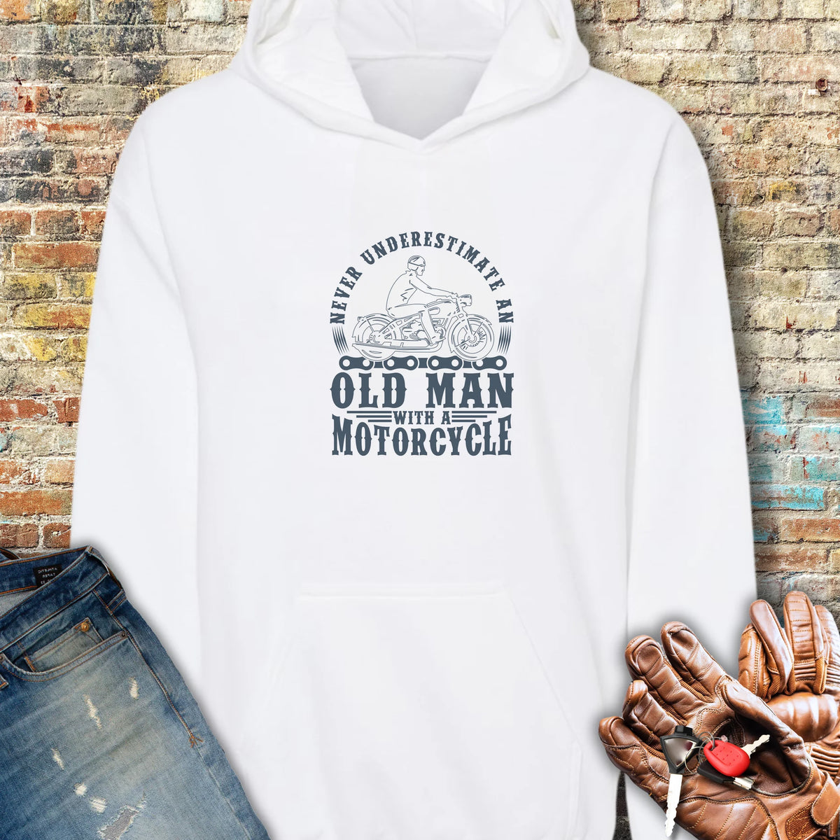 Old Man Hoodie - White