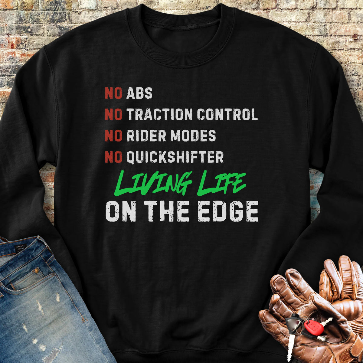 On The Edge Sweatshirt - Black