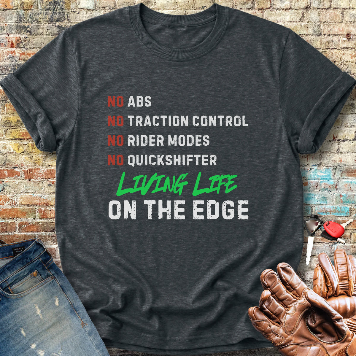 On The Edge Classic T-Shirt - Dark Heather