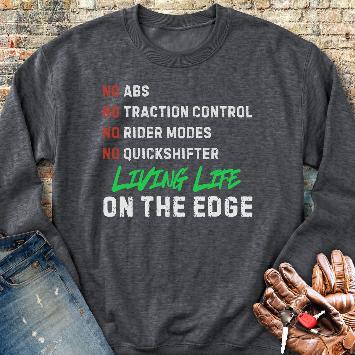 On The Edge Sweatshirt - Dark Heather