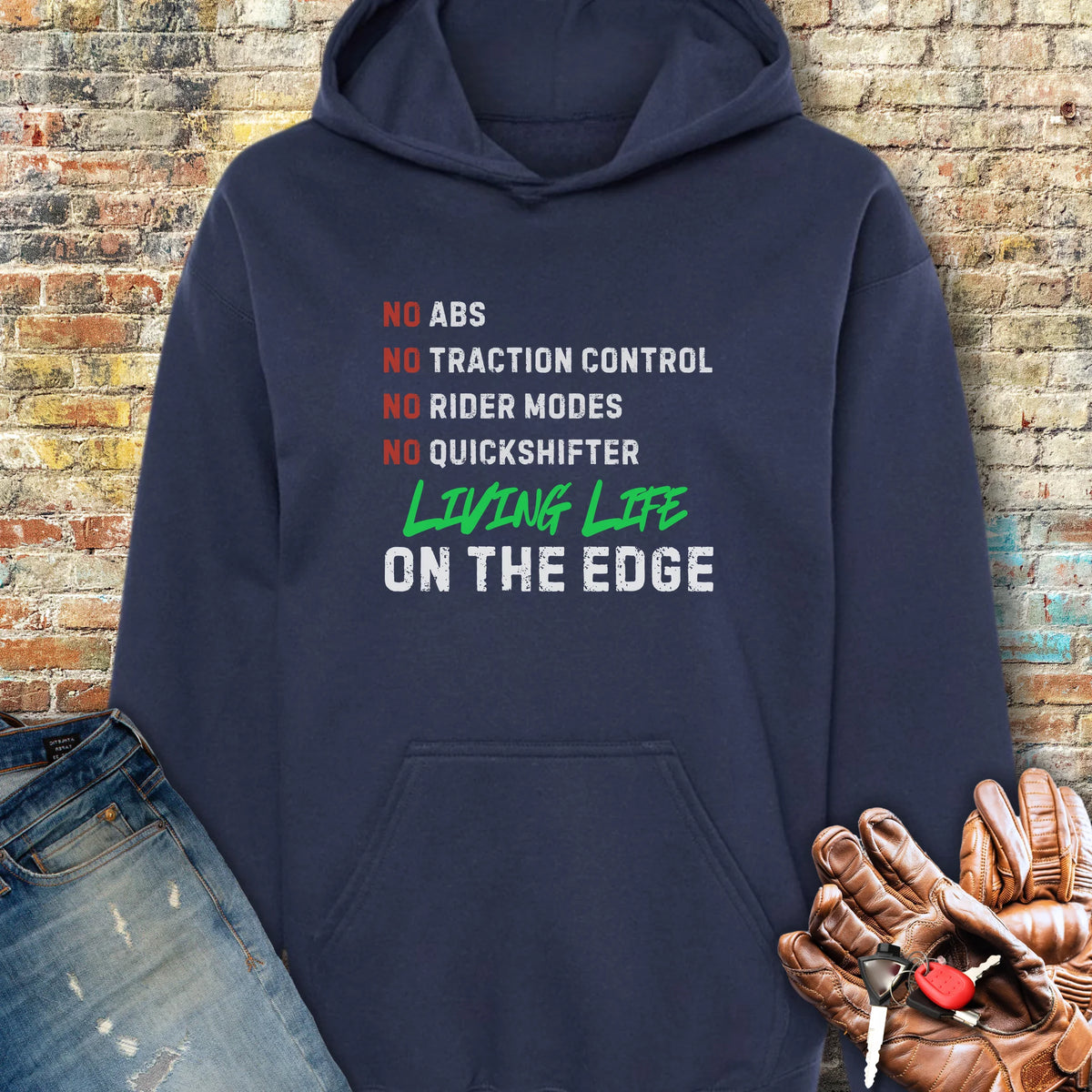 On The Edge Hoodie - Navy