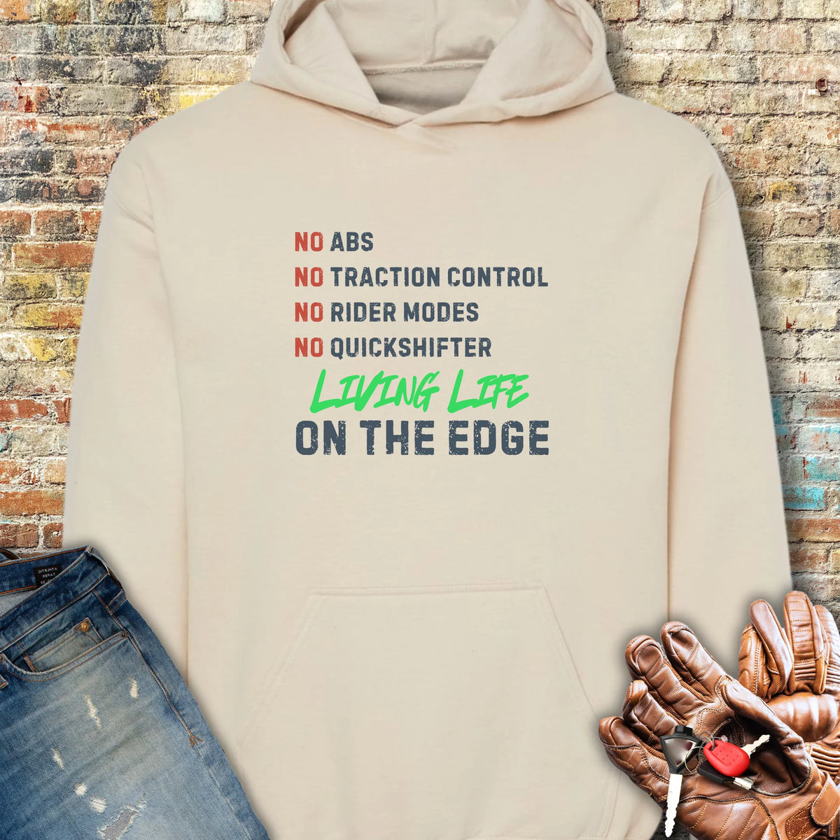 On The Edge Hoodie - Sand