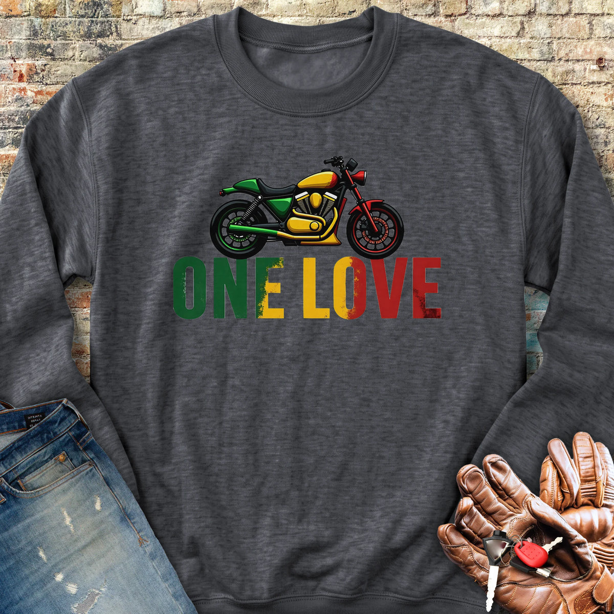 One Love Sweatshirt - Dark Heather