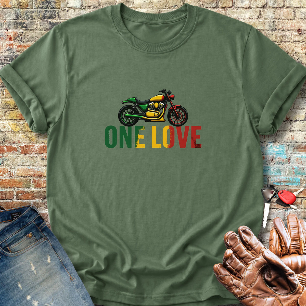 One Love Classic T-Shirt - Military Green