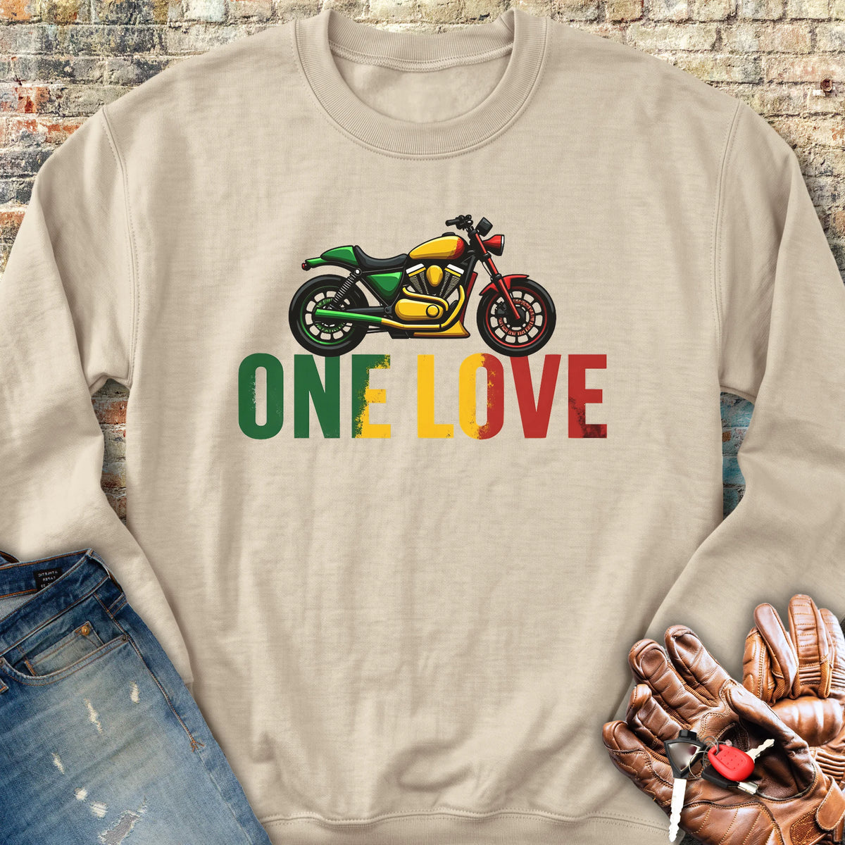 One Love Sweatshirt - Sand