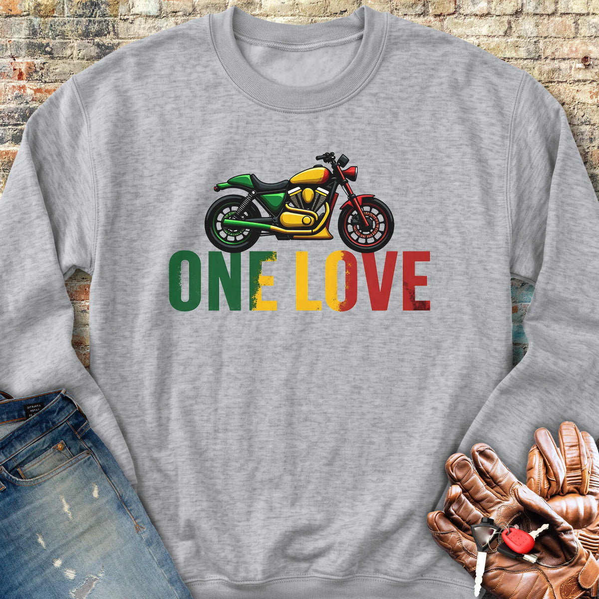 One Love Sweatshirt - Sport Grey