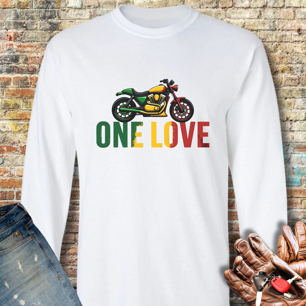 One Love Long Sleeve T-Shirt - White