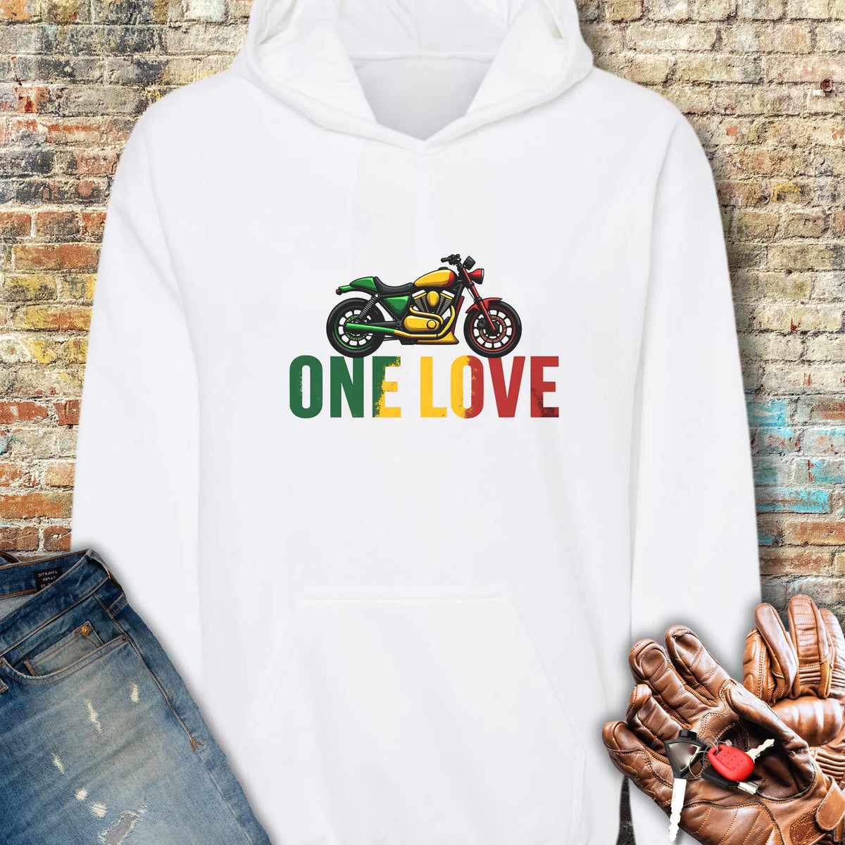 One Love Hoodie - White