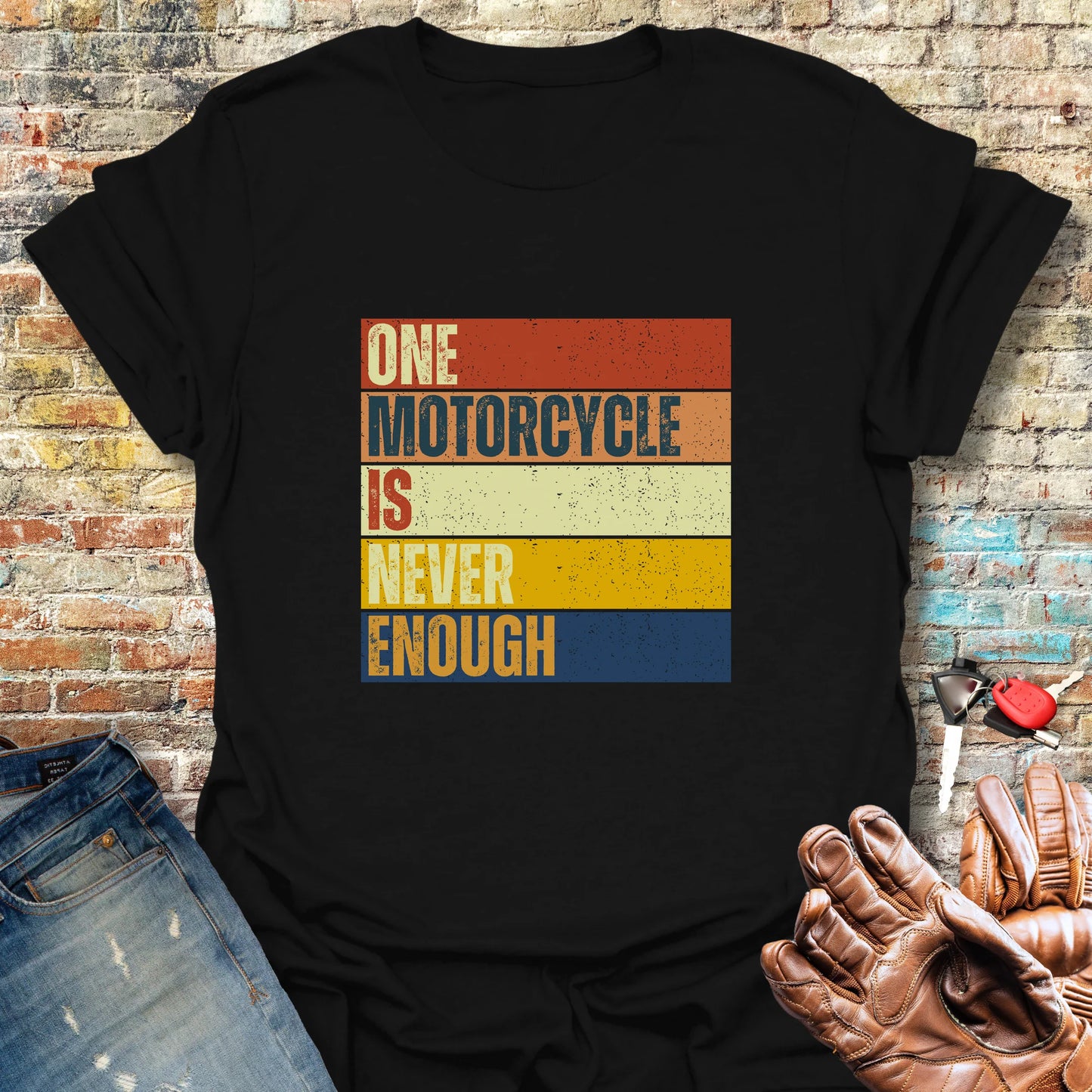 One Motorcycle Is Never Enough T-Shirt - Black