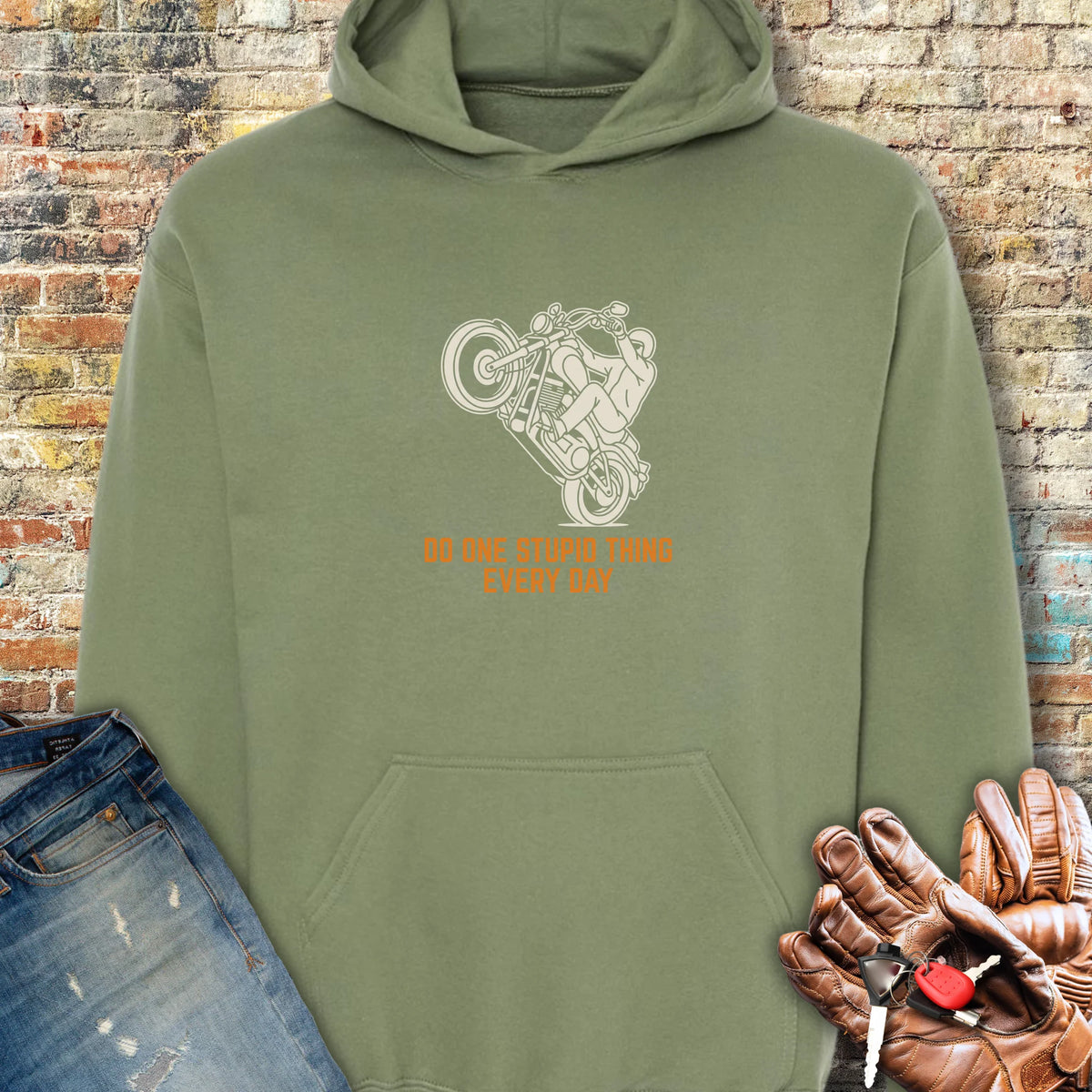 One Stupid Thing Hoodie - Military Green
