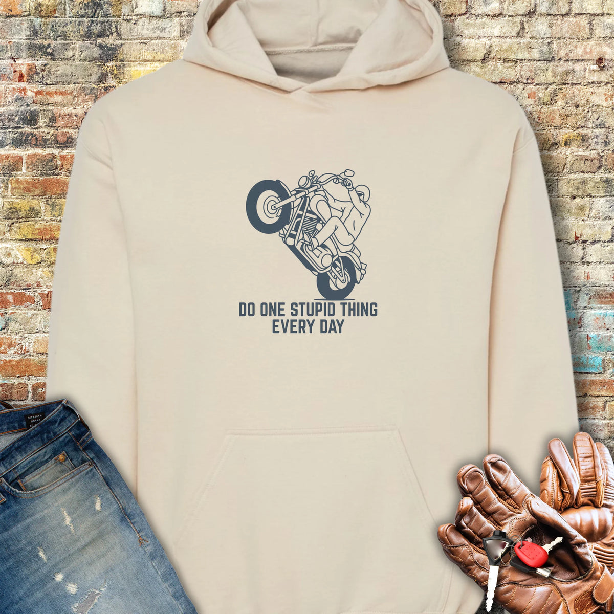 One Stupid Thing Hoodie - Sand