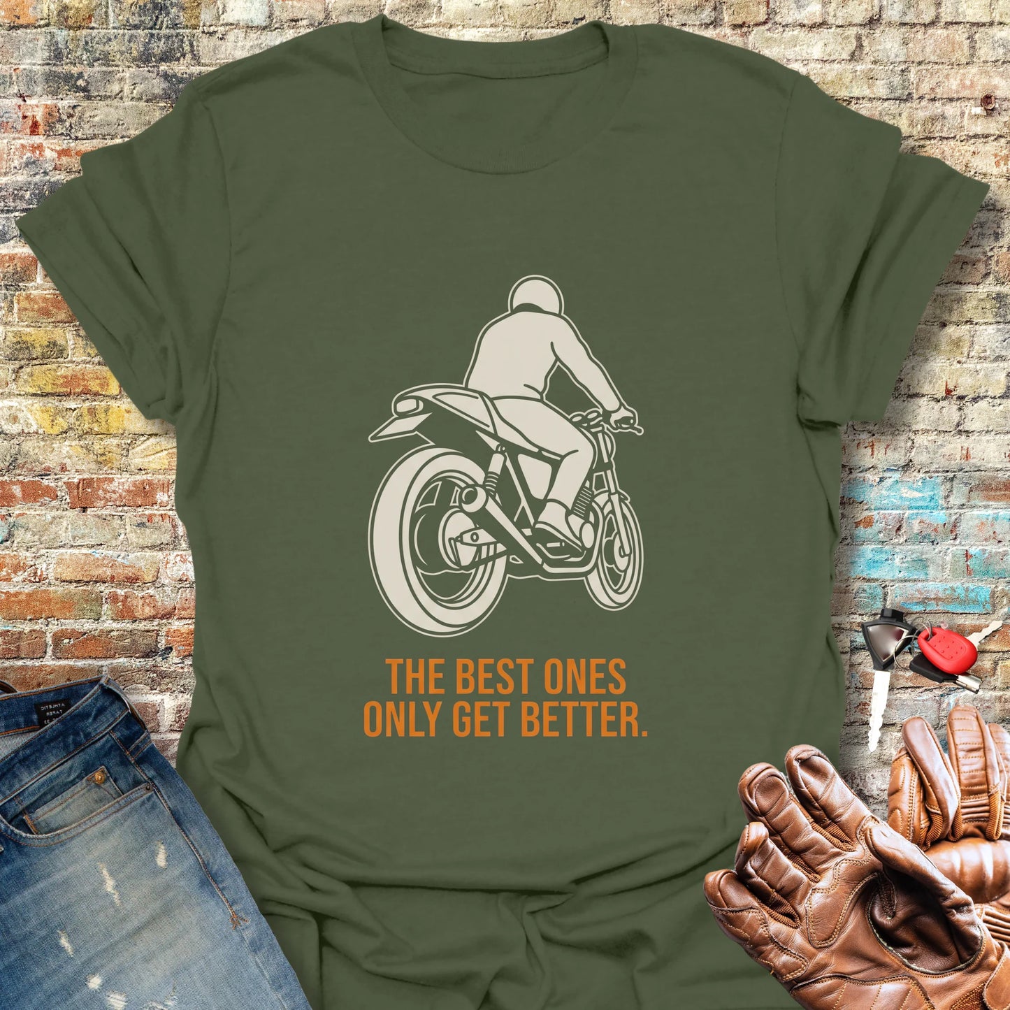 Only Get Better T-Shirt - Military Green