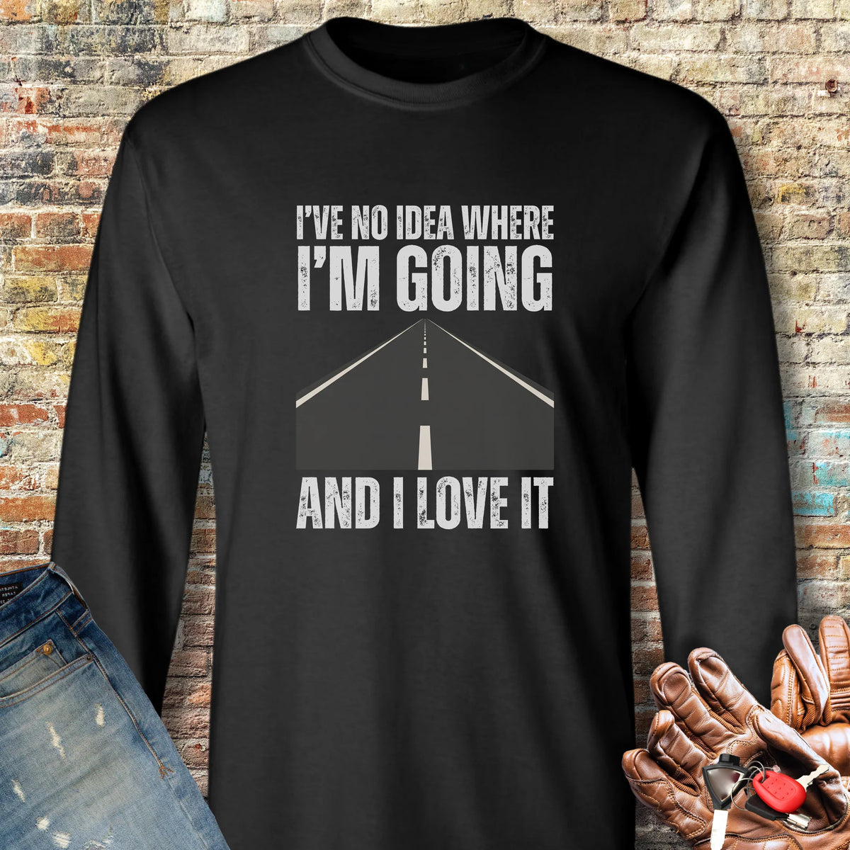 Open Road Long Sleeve T-Shirt - Black