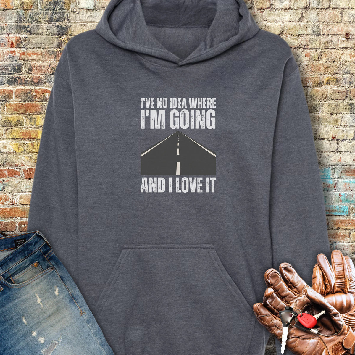 Open Road Hoodie - Dark Heather