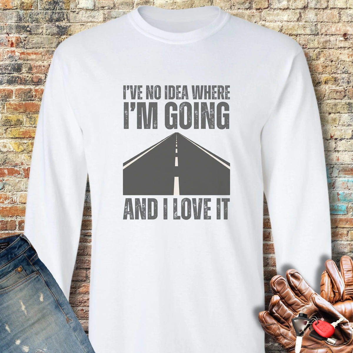 Open Road Long Sleeve T-Shirt - White