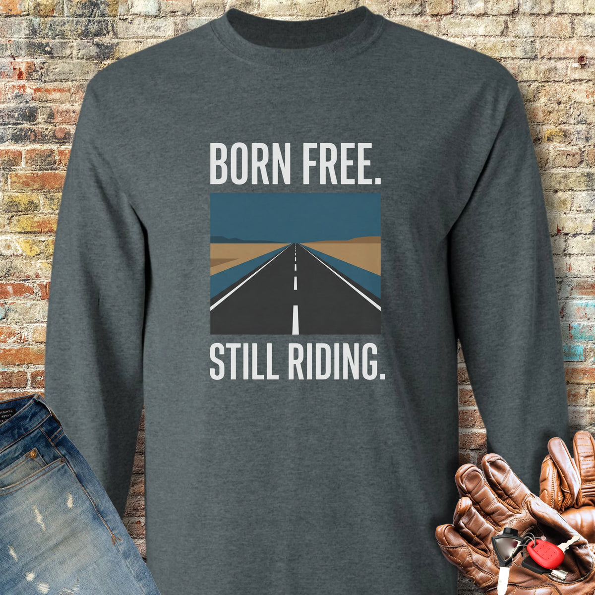 Open Road 250th Long Sleeve T-Shirt - Dark Heather