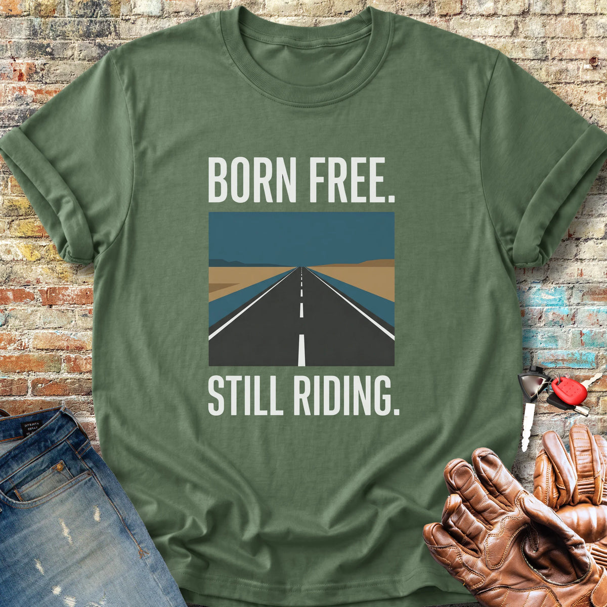 Open Road 250th Classic T-Shirt - Military Green