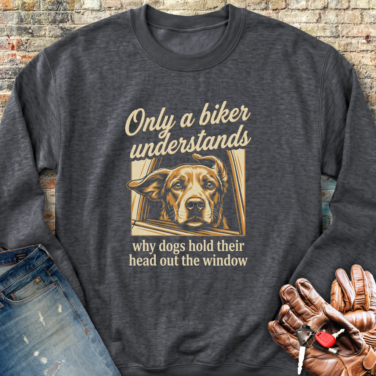 Out The Window Sweatshirt - Dark Heather