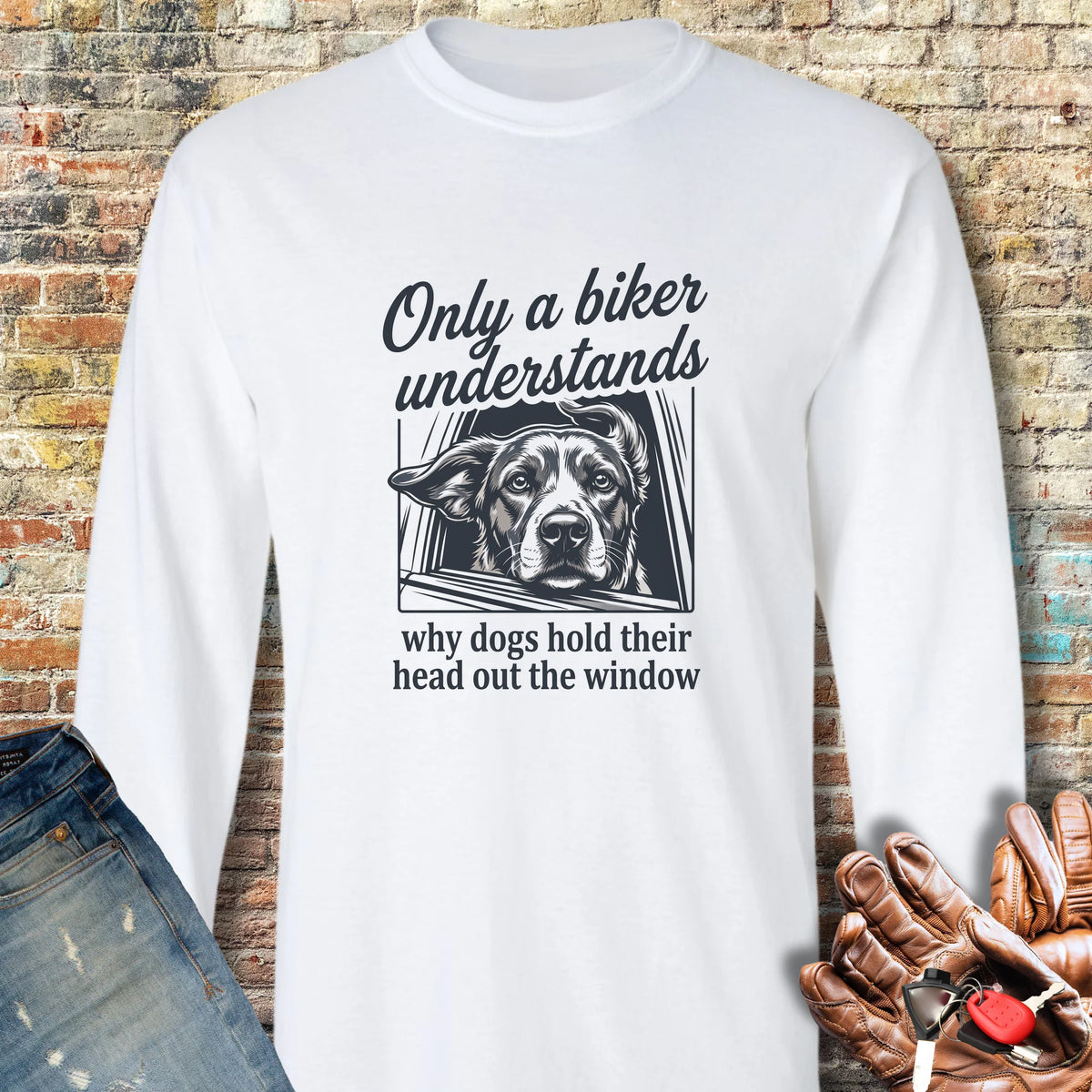Out The Window Long Sleeve T-Shirt - White