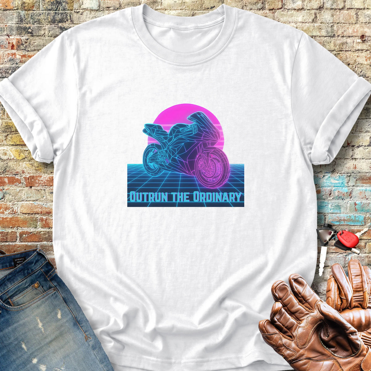 Outrun The Ordinary Classic T-Shirt - White