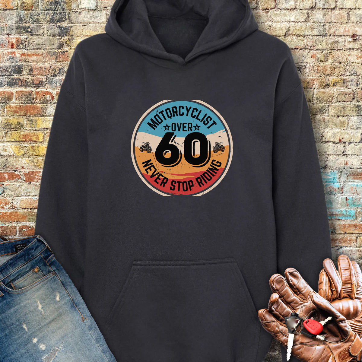 Over 60 Hoodie - Black