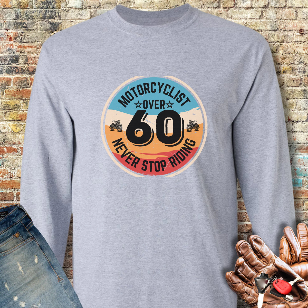 Over 60 Long Sleeve T-Shirt - Sport Grey