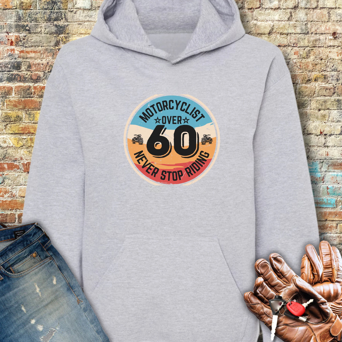 Over 60 Hoodie - Sport Grey