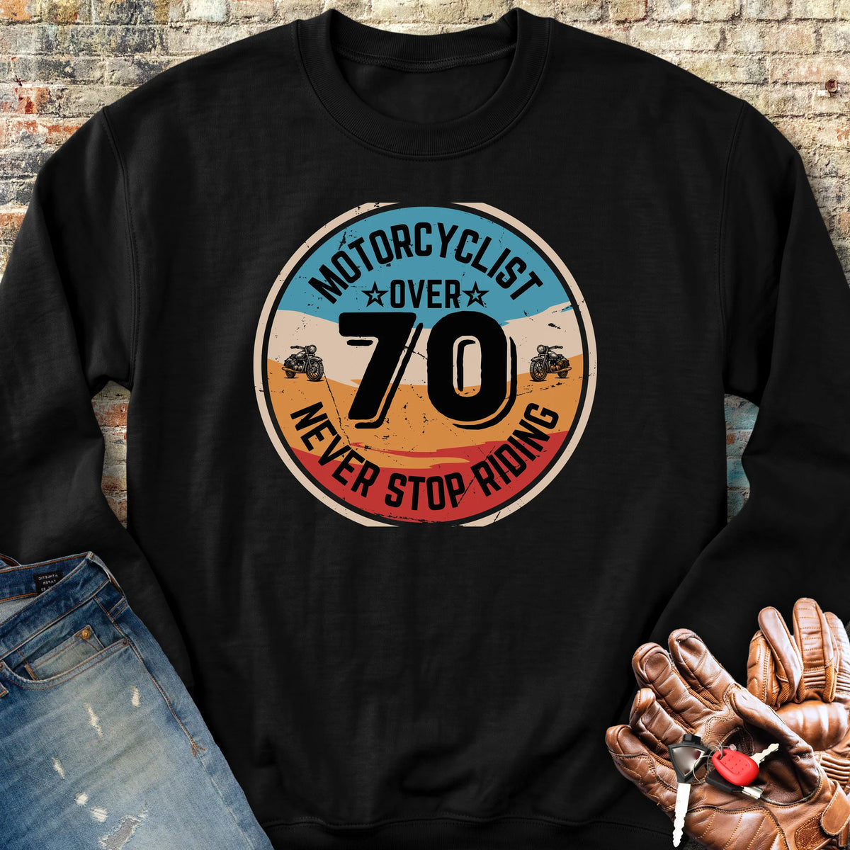 Over 70 Sweatshirt - Black