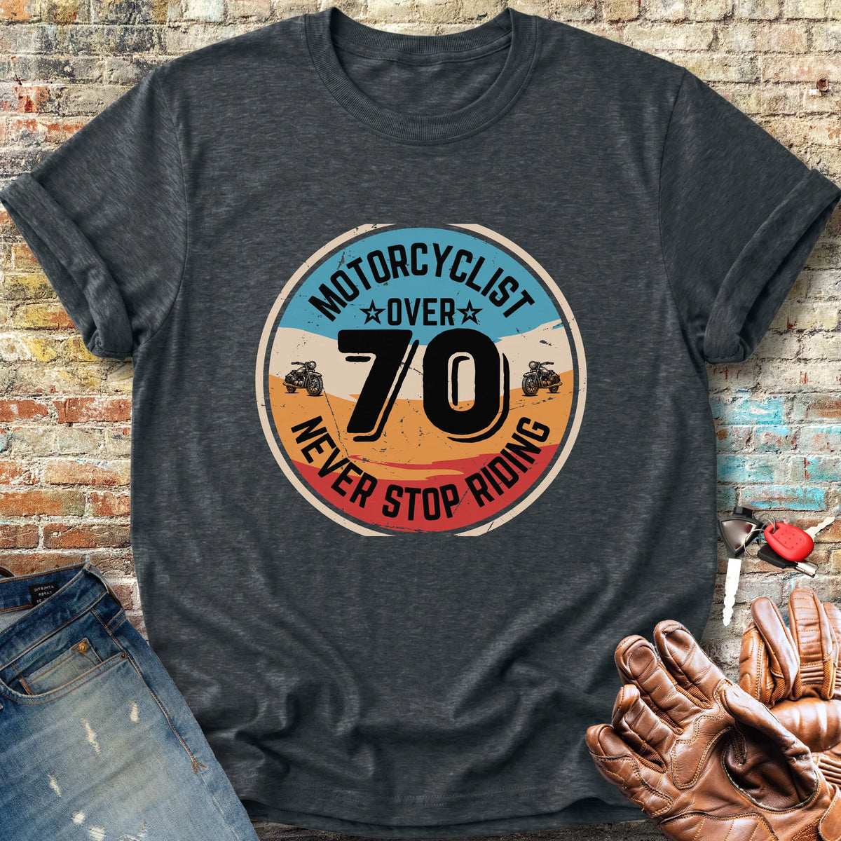 Over 70 Classic T-Shirt - Dark Heather