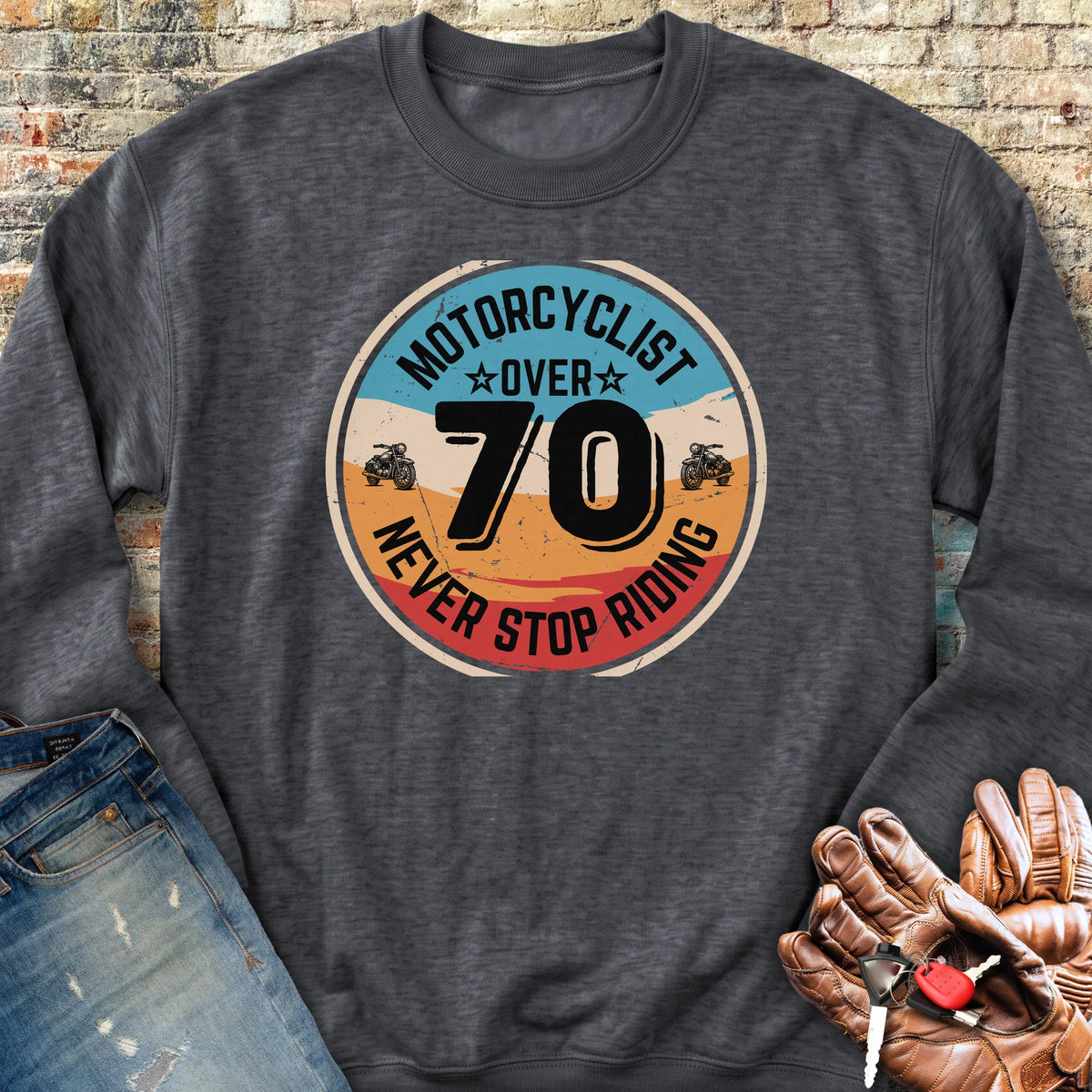 Over 70 Sweatshirt - Dark Heather