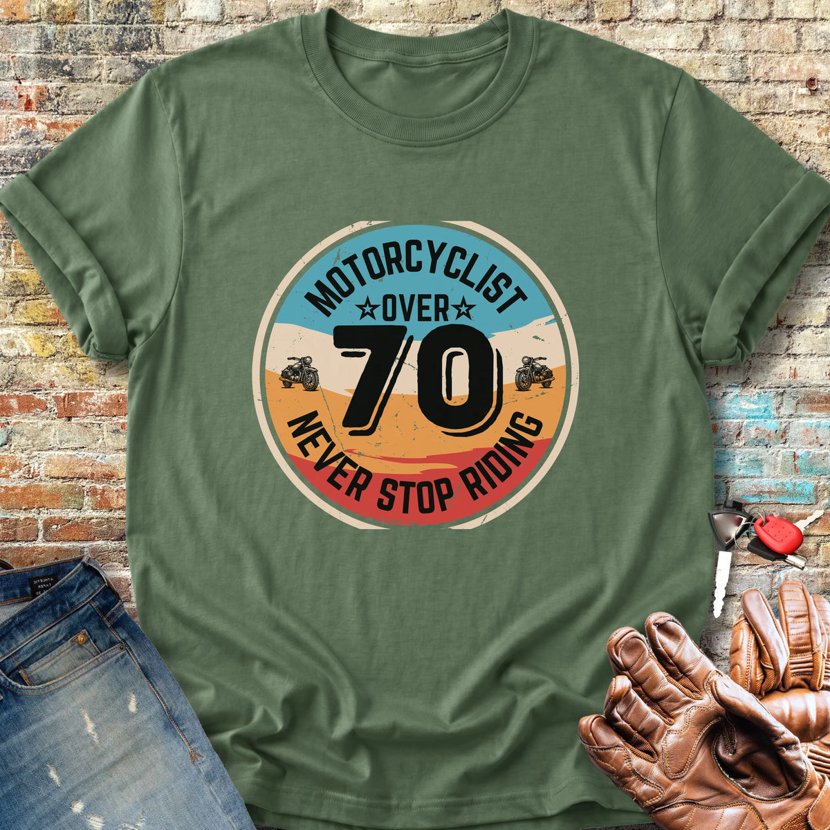 Over 70 Classic T-Shirt - Military Green