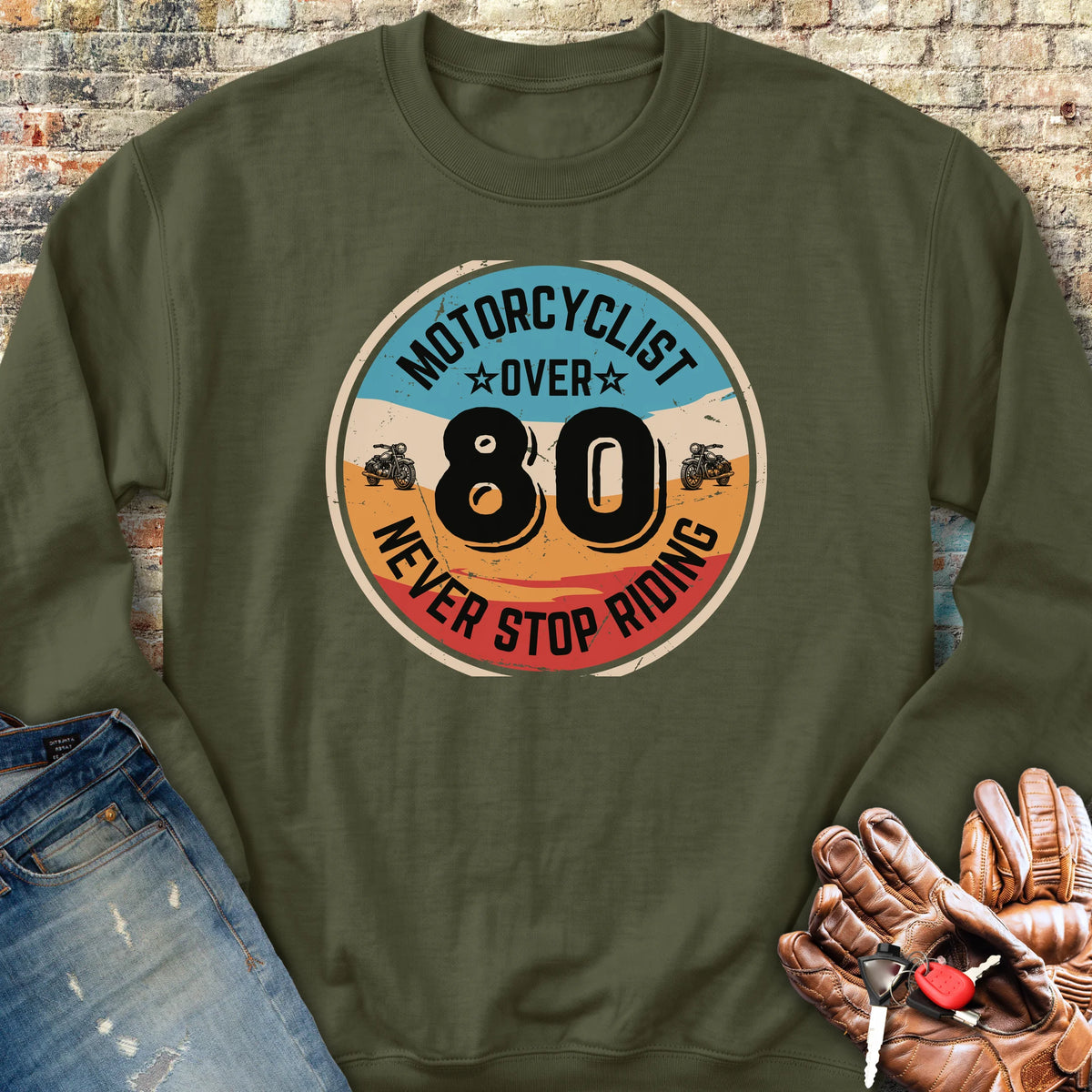 Over 80 Sweatshirt - Military Green