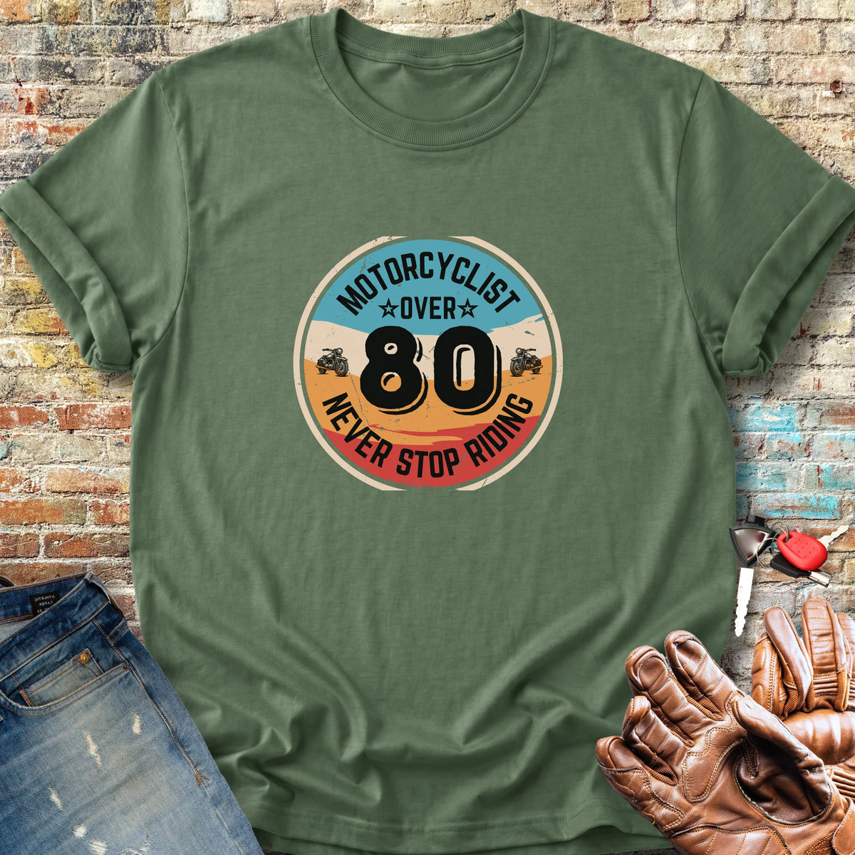 Over 80 Classic T-Shirt - Military Green