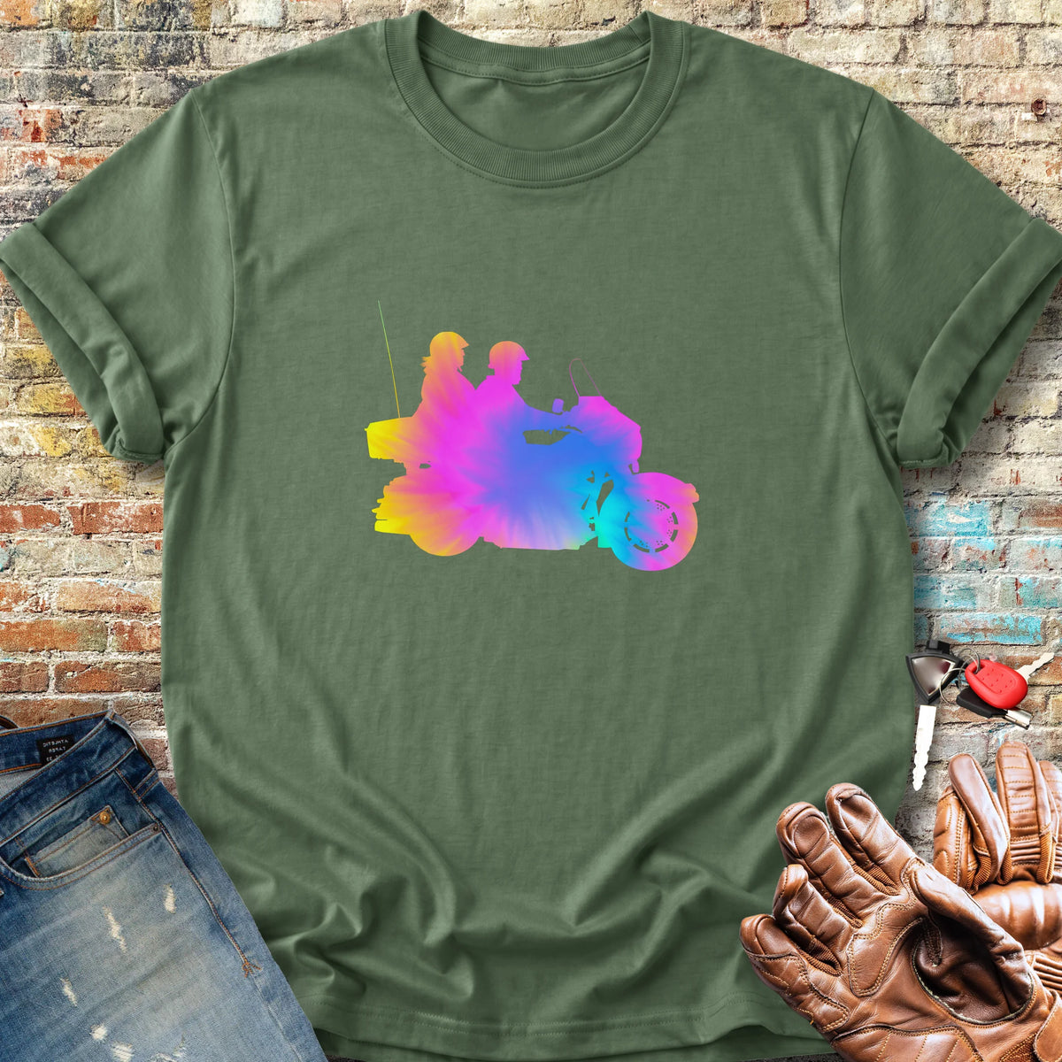 Paint Explosion Classic T-Shirt - Military Green
