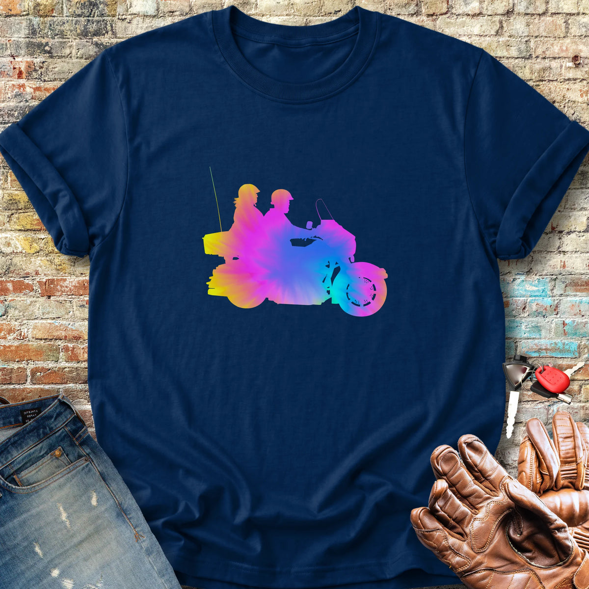 Paint Explosion Classic T-Shirt - Navy
