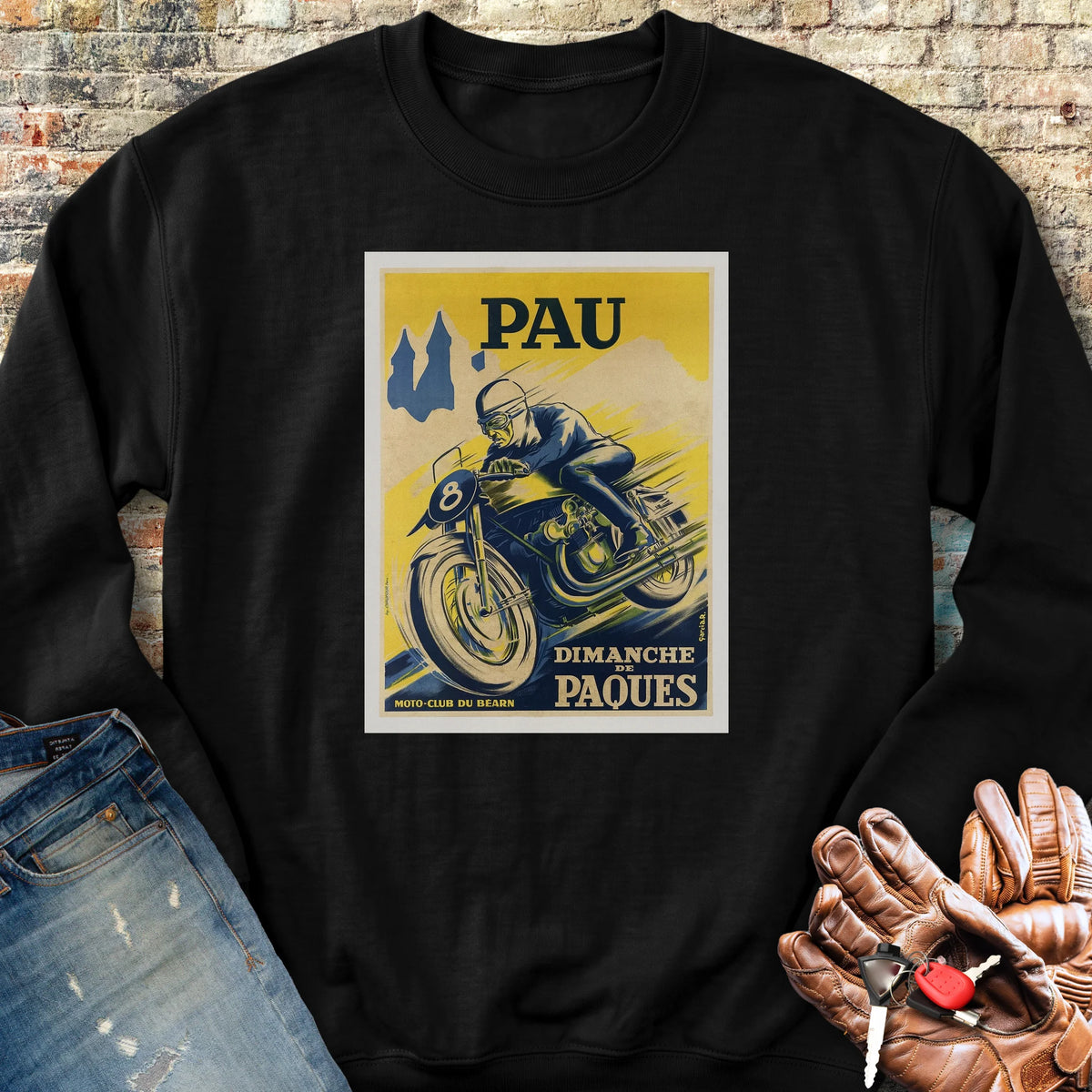 Pau Races Sweatshirt - Black