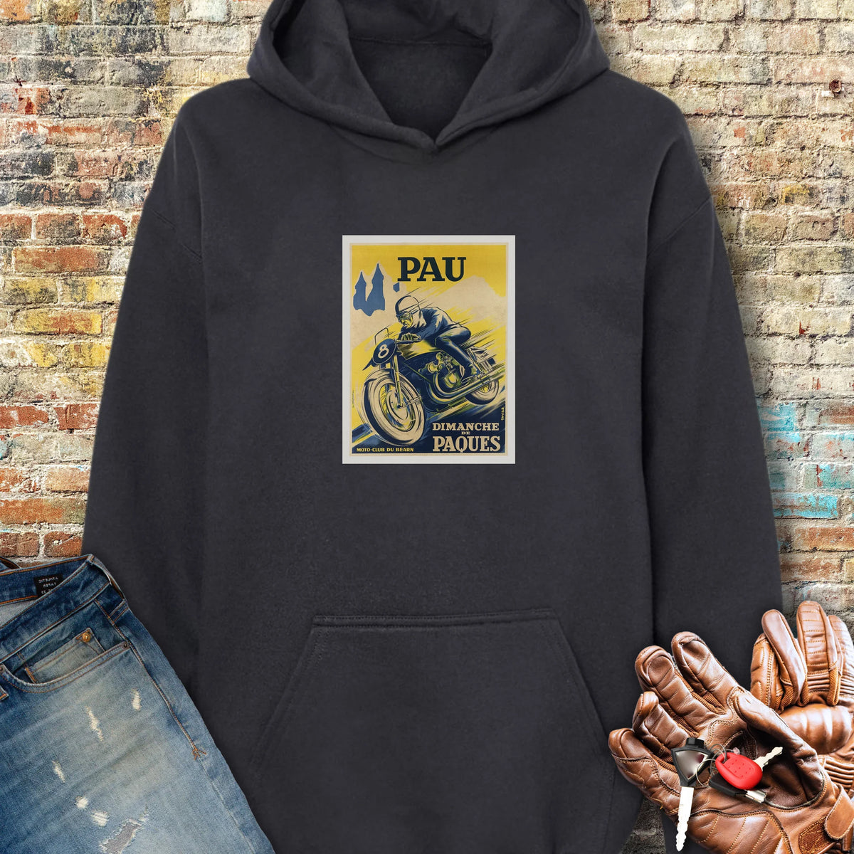 Pau Races Hoodie - Black