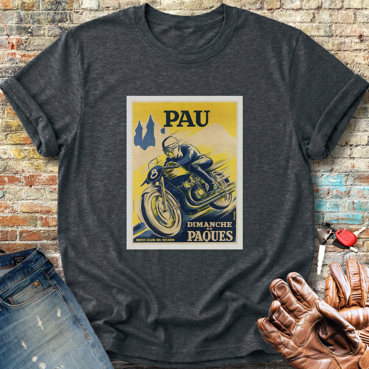 Pau Races Classic T-Shirt - Dark Heather
