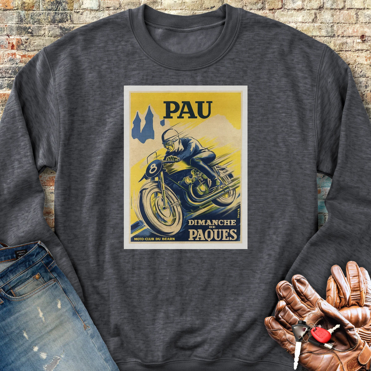 Pau Races Sweatshirt - Dark Heather