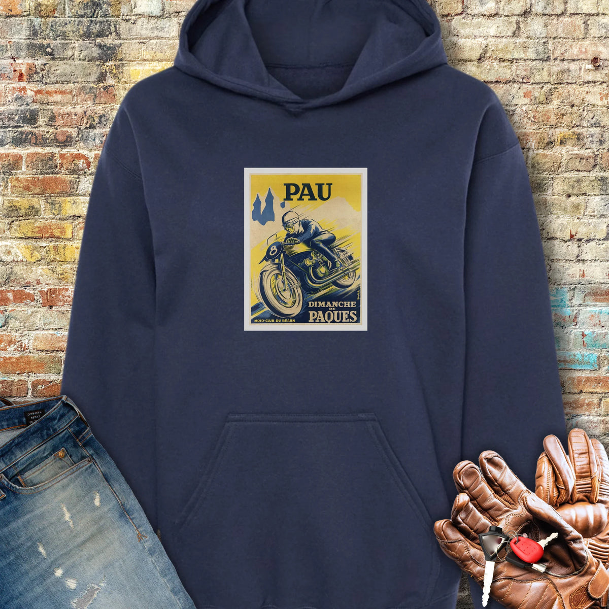 Pau Races Hoodie - Navy