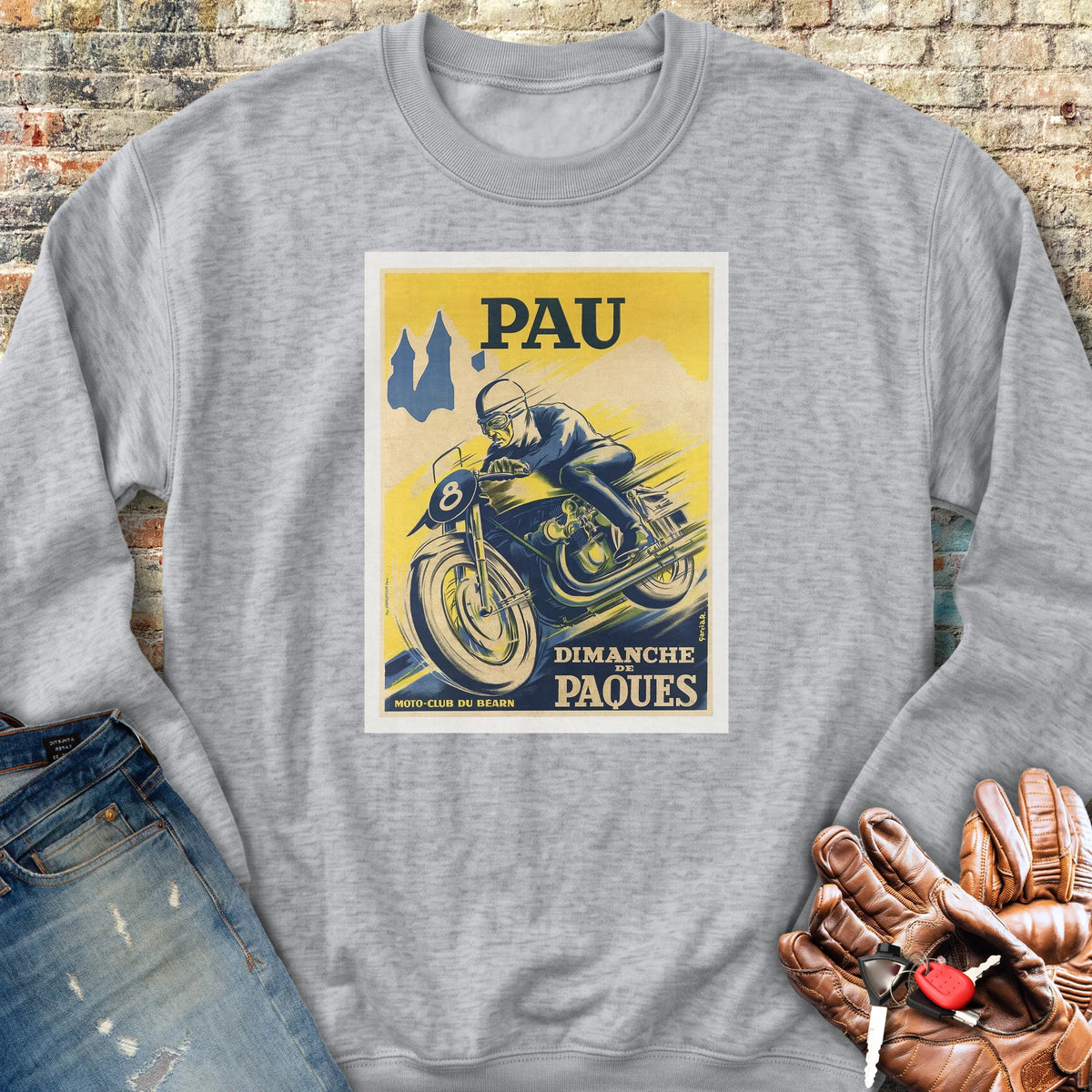 Pau Races Sweatshirt - Sport Grey