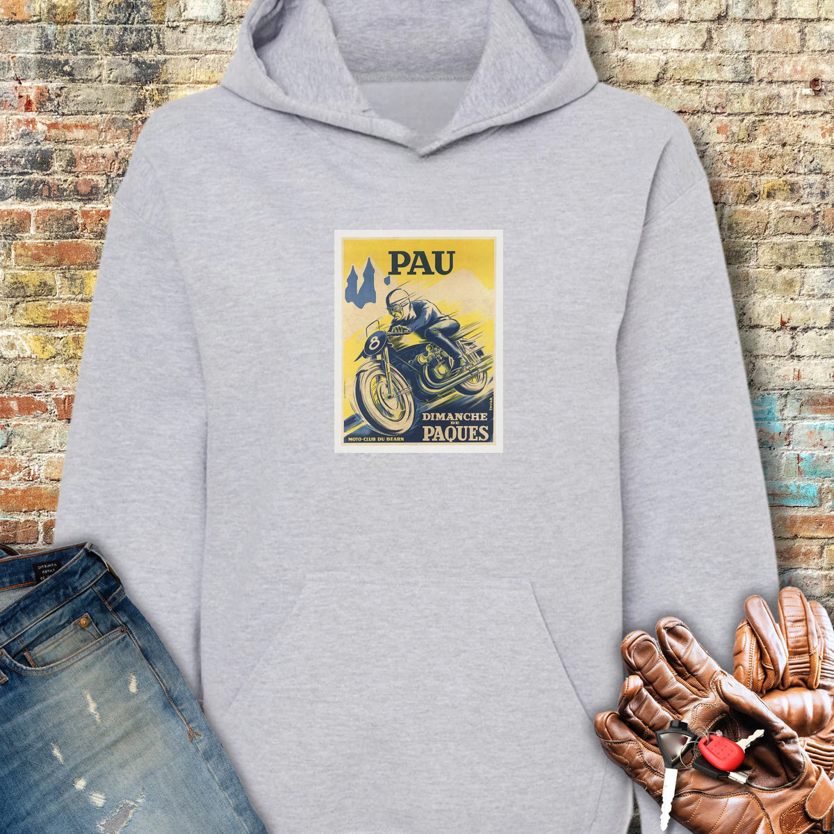 Pau Races Hoodie - Sport Grey