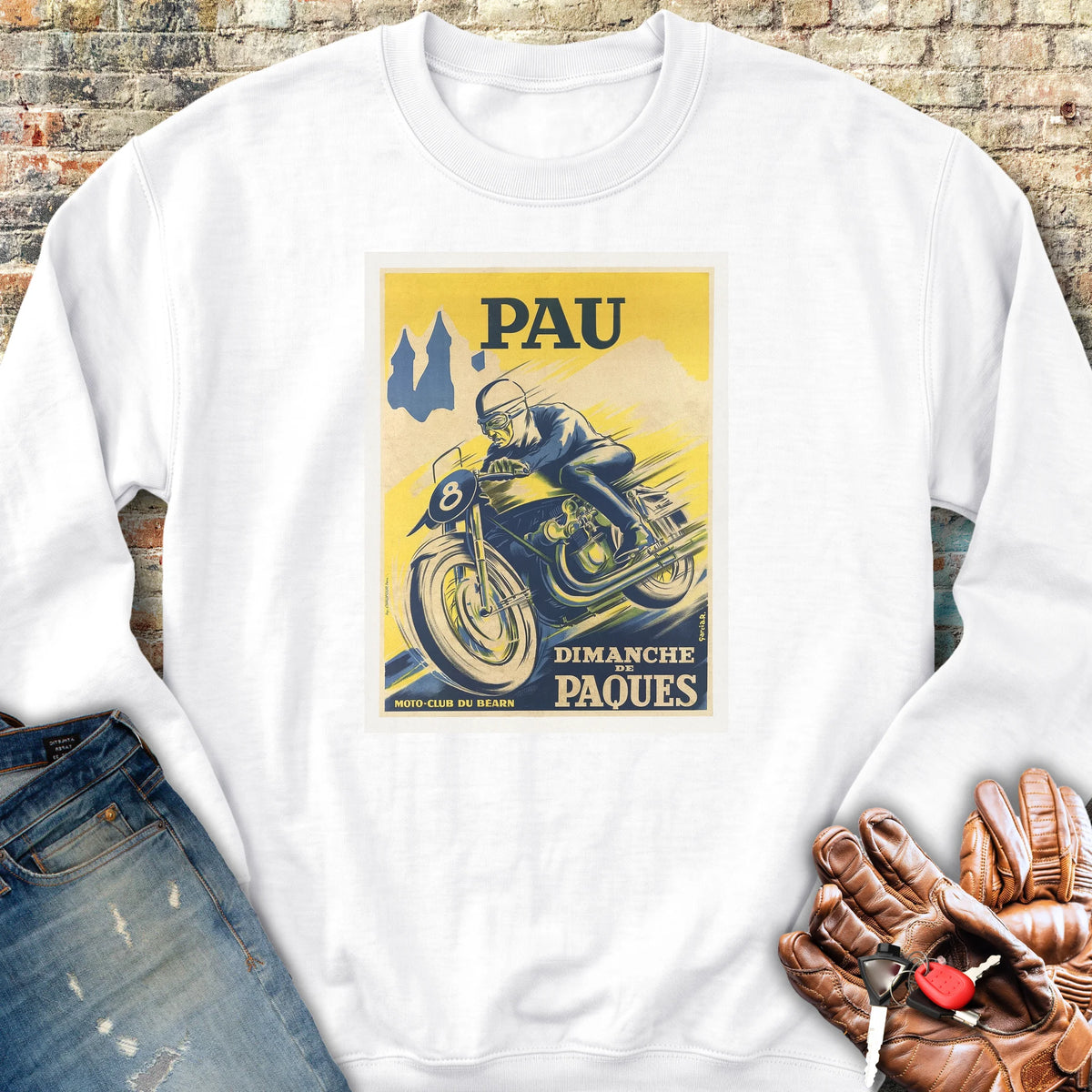 Pau Races Sweatshirt - White