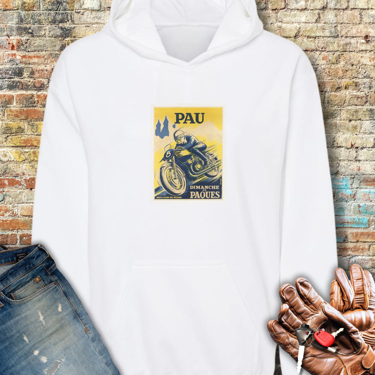 Pau Races Hoodie - White