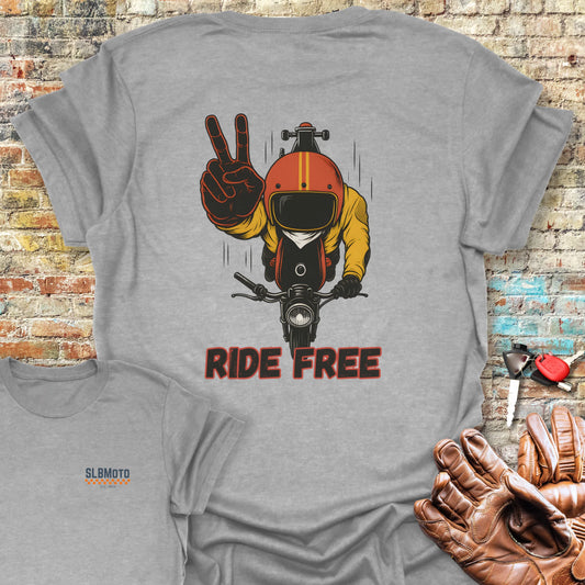 Peace Back Print T-Shirt - Sport Grey