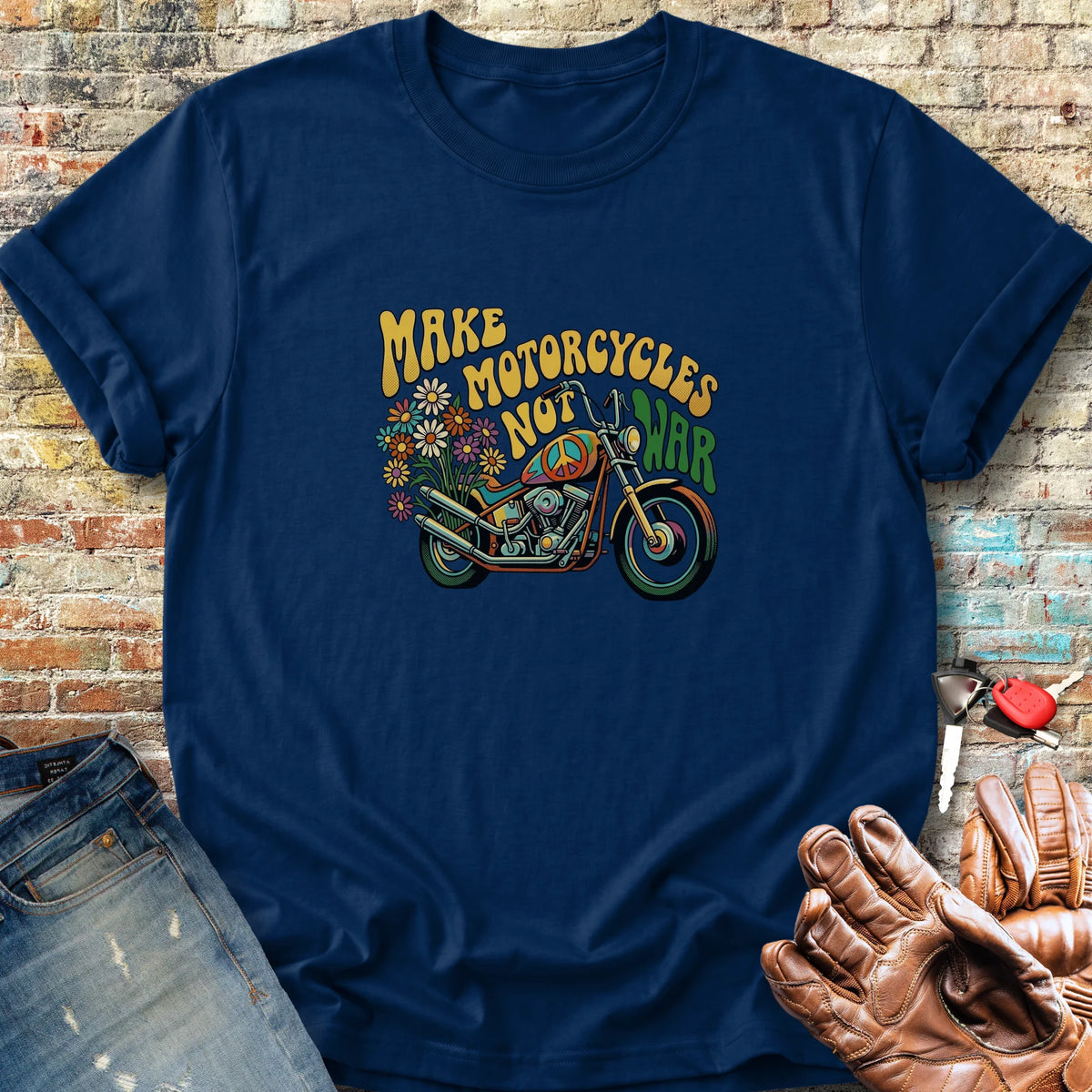 Peace Chopper Classic T-Shirt - Navy