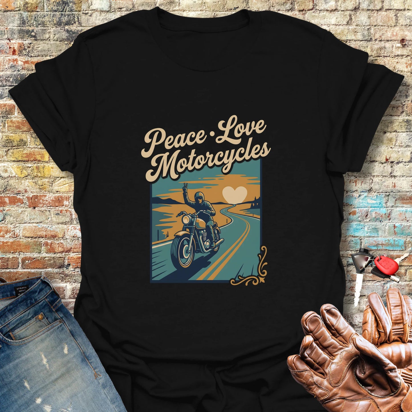 Peace Road T-Shirt - Black