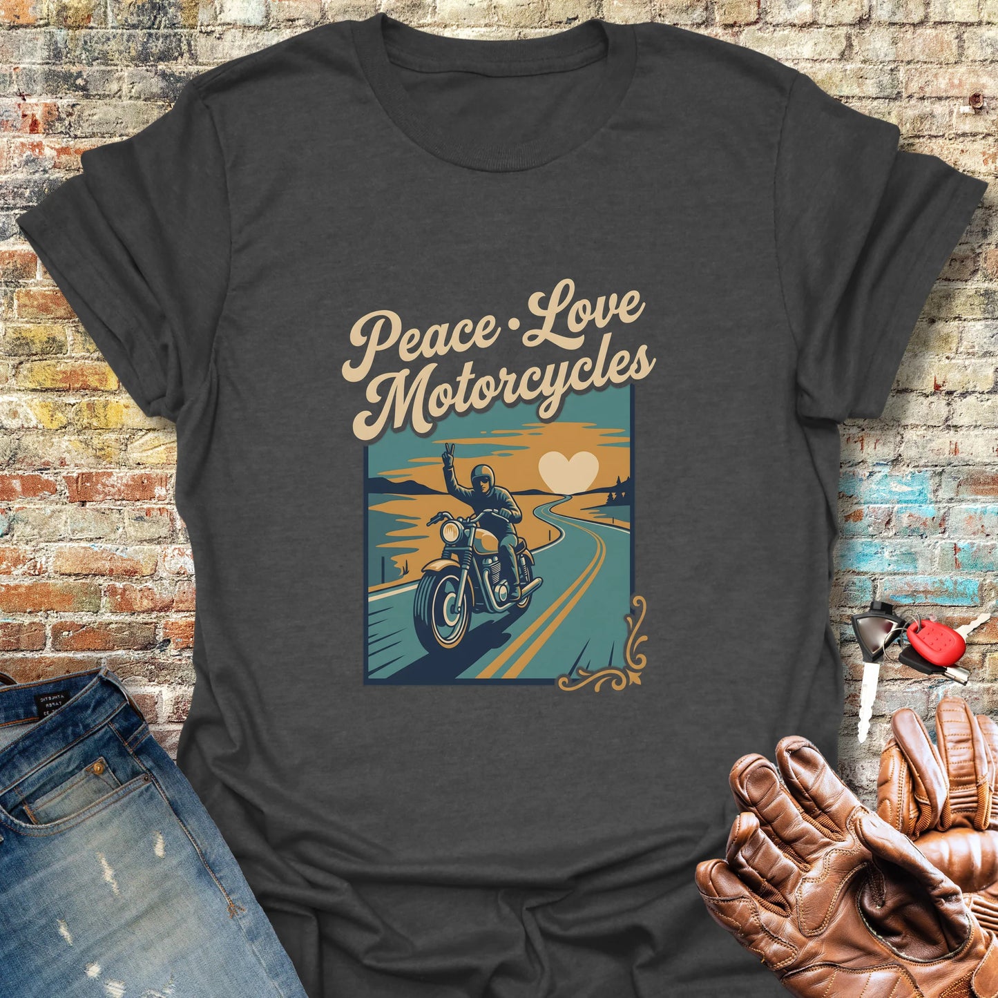 Peace Road T-Shirt - Dark Heather