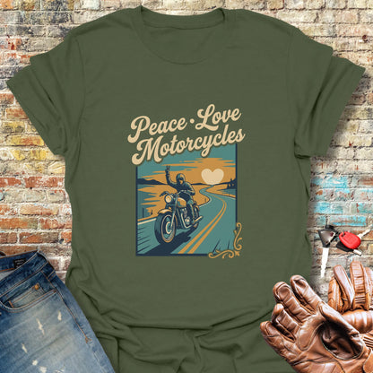 Peace Road T-Shirt - Military Green