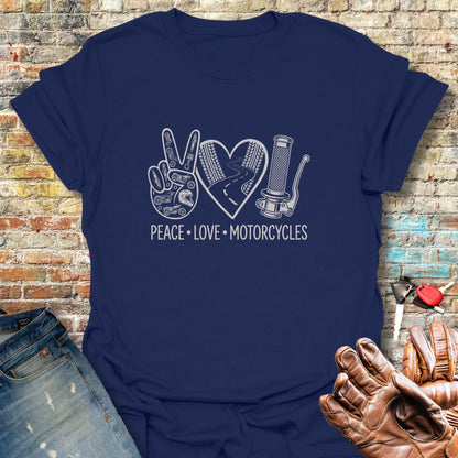 Peace Trio T-Shirt - Navy